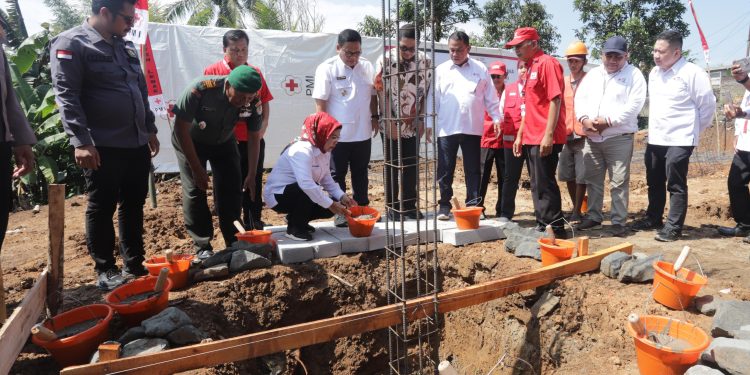 Hasil Sinergi, Pembangunan Markas PMI Lebak Dimulai