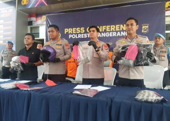 Paksa Penumpang Taksi Online Turun, Empat Ojek Pangkalan Stasiun Tigaraksa Ditangkap Polisi