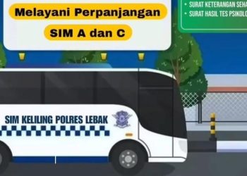 Cuma 20 Menit, Ini Cara Pelayanan Perpanjangan SIM Keliling Polres Lebak