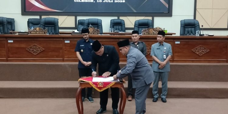 DPRD Cilegon Gelar Paripurna Penandatanganan Perubahan KUA-PPAS