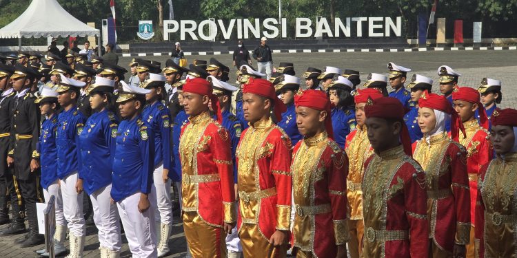 Ratusan Siswa Ramaikan Lomba Kreasi Baris Berbaris LKBB Tingkat SMA se-Banten