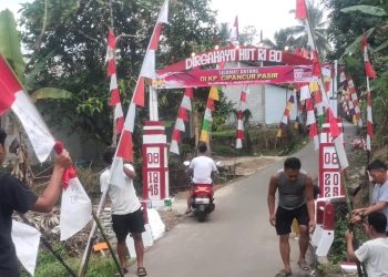 Semangat Kemerdekaan, Ratusan Umbul-umbul Hiasi Kampung Cipancur 