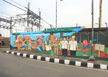 Warna-Warni Kemerdekaan: Lomba Mural Hidupkan Suasana Pasar Anyar Tangerang