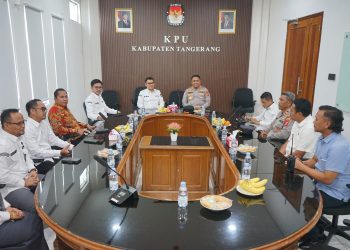 Jalin Silaturahmi, Kapolresta Tangerang Sowan ke KPU dan Bawaslu Kabupaten Tangerang