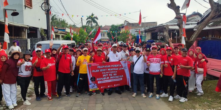 Warga Desa Parahu Tangerang Antusias Ikuti Jalan Sehat “Ngaprak Lembur”