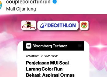 Couple Color Fun Run Dituding Serupa Komunitas LGBT, Acara di Tangsel Mendadak Dipindah ke Cijantung