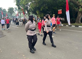 Polresta Tangerang Kerahkan Polwan Amankan CFD di Kawasan Pemkab