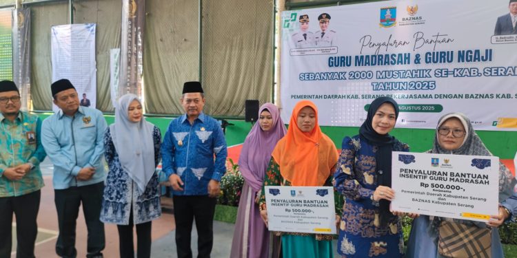 2.000 Guru Madrasah dan Guru Ngaji di Kabupaten Serang Dapat Insentif Rp500 Ribu