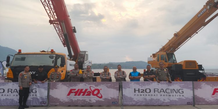 Polri Lakukan Pengecekan Kesiapan Akhir F1 Powerboat Danau Toba