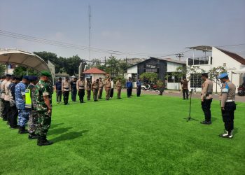 Masuki Musim Penghujan, Polsek Mauk Tangerang dan Forkopimcam Gelar Apel Kesiapsiagaan Bencana