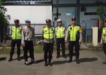 Antisipasi Gangguan Keamanan, Personel Polsek Balaraja Jaga Ketat Mako pada Malam Hari