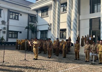 Di Hadapan Bupati, Para Pejabat Pandeglang Bacakan Janji ASN Berakhlak