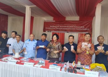 Barang Bukti Tindak Kejahatan Dimusnahkan Kejaksaan Negeri Kabupaten Tangerang