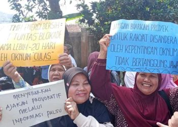 Warga Cilograng Gelar Aksi, Gegara Oknum Provokator Ganggu Proyek Nasional PLTMH