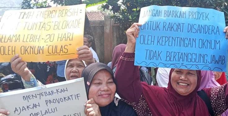 Warga Cilograng Gelar Aksi, Gegara Oknum Provokator Ganggu Proyek Nasional PLTMH