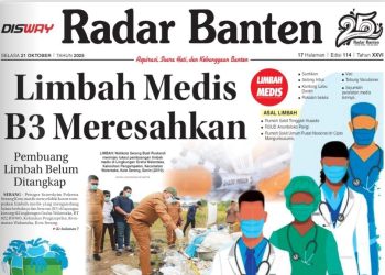 Koran Radar Banten Hari Ini: Limbah Medis B3 Meresahkan, PT ABM Terancam Bubar, dan PT KS Mau Utang Rp8,27 T