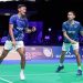 Fajar/Fikri merayakan kemenangan atas Aaron Chia/Soh Wooi Yik di semifinal French Open 2025.Foto: IG/badminton.ina
