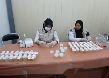 BNN Banten Tes Urine 460 Perangkat Desa di Pandeglang, Target Sasar 35 Kecamatan