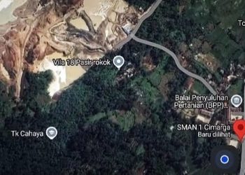 Heboh di Media Sosial, Penampakan Tambang Pasir di Belakang SMA Negeri 1 Cimarga