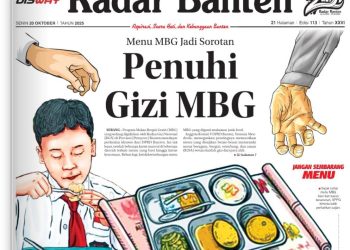 Koran Radar Banten Hari Ini: Isu Program MBG, Golkar Banten Berbenah, dan Serapan Anggaran Pemprov