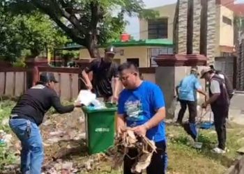 Camat Sepatan Timur Tangerang Laksanakan Jumat Bersih dengan Kerja Bakti