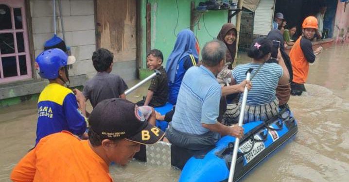 30 KK di Ciwandan Terendam Banjir Akibat Gorong-gorong Tersumbat