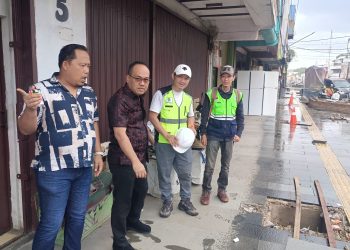 Jadi Program Prioritas, DPUPR Kota Serang Intens Awasi Proyek Pedestrian Pasar Royal