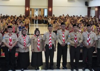 Ratusan pelajar mengikuti Temu Wicara Pramuka yang digelar UNIBA.