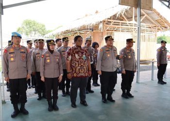 Kapolresta Serang Kota menghadiri penutupan pelatihan kerja Poliran Polda Banten.