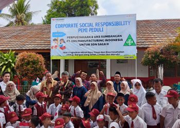 PT EDS Manufacturing Indonesia Berikan CSR ke SDN Saga 2 Balaraja