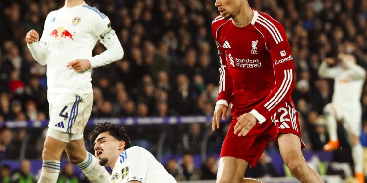 Sempat Dua Kali Unggul, Liverpool Ditahan Imbang 3-3 Oleh Leeds United
