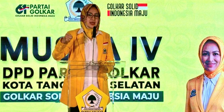 Airin Kembali Pimpin Golkar Tangsel