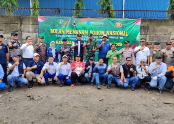 Hari Juang TNI AD ke-80, Kodim 0623 Cilegon Tanam 1.500 Pohon di Kawasan Industri Ciwandan