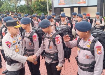 Bantu Penanganan Pasca Bencana, 100 Personel Brimob Polda Banten Dikirim ke Aceh