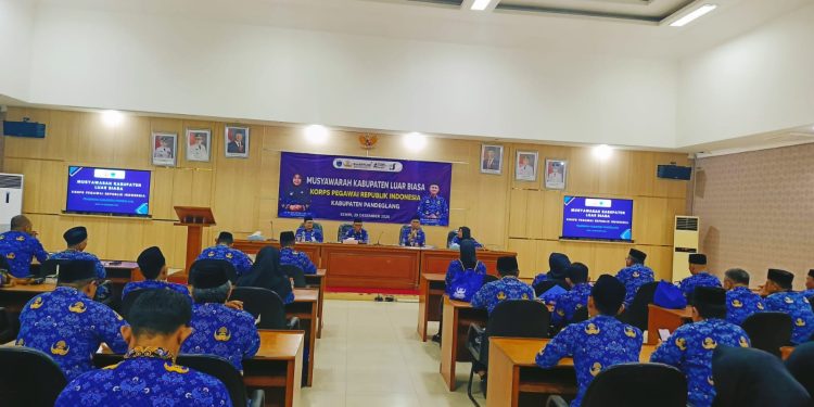 Asep Rahmat Resmi Dikukuhkan sebagai Ketua Korpri Pandeglang Periode 2023–2028