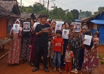 Warga Huntara Lebakgedong Kecewa Alat Berat untuk Pembangunan Huntap Ditarik Kembali