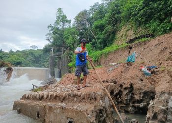 Sungai Cisurog Meluap, TPT Bendungan Badudun Longsor