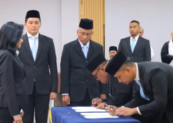 Kepala Kanwil Dirjen Imigrasi Banten Lantik Pejabat dan Teken Perjanjian Kinerja