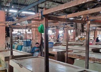 Pedagang Daging Sapi Mogok, Lapak di Pasar Kranggot Cilegon Terlihat Lengang