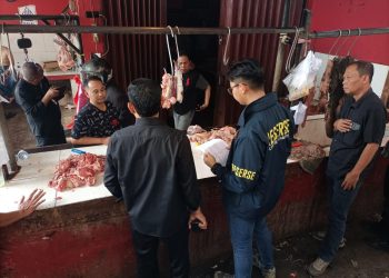 Satgas Pangan Polres Serang Periksa Harga dan Stok Pangan di Pasar Ciruas