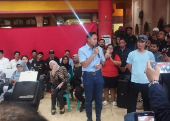 AHY Berikan Bansos ke Etnis Tionghoa di Teluknaga Tangerang