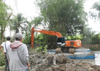 Sungai Cikambuy di Kecamatan Kibin Dinormalisasi