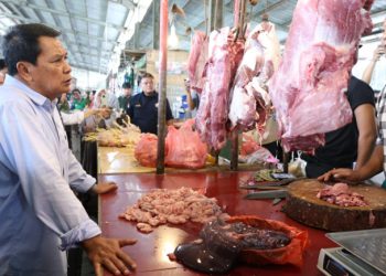 Pantau Harga Sembako di Pasar Mauk