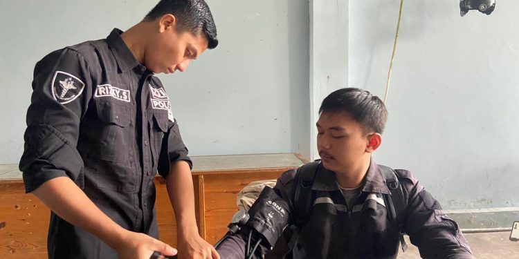 Sebelum Operasi Pekat, Personel Polresta Tangerang Dilakukan Pemeriksaan Kesehatan