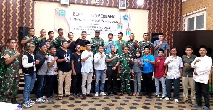 Kodim 0601/Pandeglang Gelar Buka Bersama Insan Media, Ini yang Disampaikan!