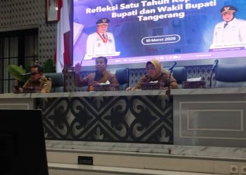 Bupati Tangerang Sampaikan Capaian Satu Tahun Jabatannya di Pendopo