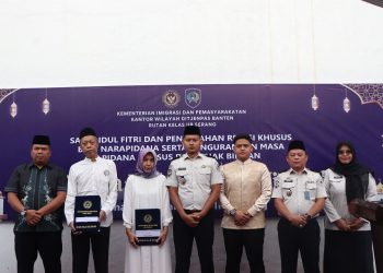 153 Warga Binaan Rutan Kelas IIB Serang Terima Remisi Idul Fitri, Satu Orang Langsung Bebas
