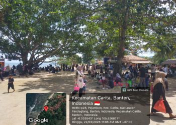 Pantauan Wisata Pandeglang: Pantai Kodok Ramai Pengunjung, Situasi Aman Terkendali