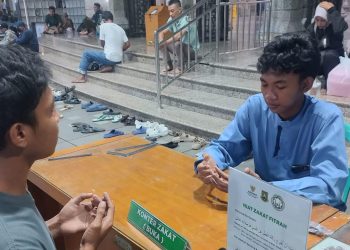 UPZ Masjid Agung Nurul Ikhlas Cilegon Terima Zakat Fitrah hingga Malam Takbiran