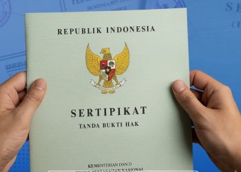 Sebuah sertifikat tanah (instagram @kuabekasibarat)